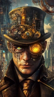 Futuristic Gears of Time: Steampunk Accent