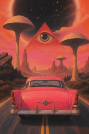 Pink Cadillac and Mushrooms: Journey into the Trippy World
