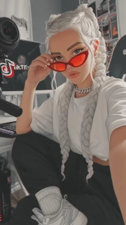 Futuristic Explosion Y2K Aesthetic: A Vibrant Accent for Style Seekers