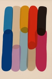 Color Block Harmony: Vibrant Minimalism for a Modern Interior