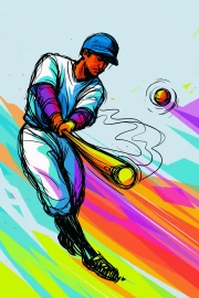 Baseball Energy: The Dynamics of Sports in Color