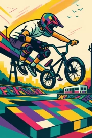 Extreme BMX Flight: Dynamics and Energy of Sport