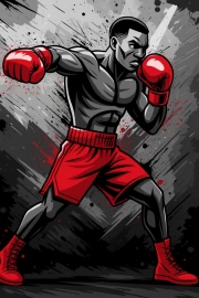 Power and Dynamics: Boxer in Motion