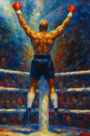 Boxing Triumph: Sports Energy at its Peak