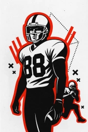 American Football Dynamics: The Energy of Sports on Your Wall