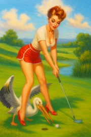 Golf and Pelican: The Playful Charm of a Sports Landscape