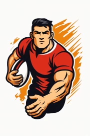 The Power and Dynamics of Rugby: Sporting Spirit on Canvas