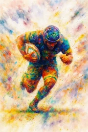 Dynamics of Rugby: The Whirlwind of Sport on Your Wall