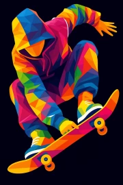 Skateboard: A Vortex of Energy and Movement