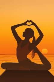 Sunset Stretching: Harmony of Sport and Nature