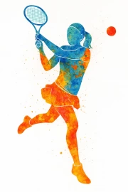 Tennis's Blast: Dynamics of Sport on Canvas