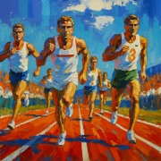 Triumph on the Track: The Spirit of Sport and Passion