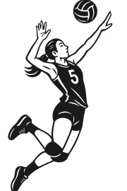 Volleyball Jump: The Energy of Sport and Victory
