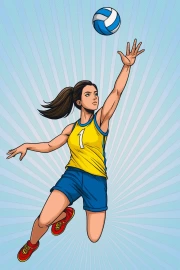 Volleyball Drive: The Energy of Sport in Motion