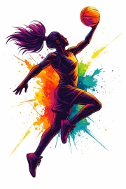 Volleyball Jump: The Energy of Sports in Vibrant Colors