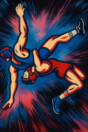 Energy of Wrestling: Dynamics and Power in Wrestling