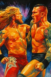 The Dynamics of Wrestling: The Energy of Sports in Vivid Colors