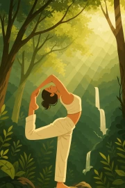 Yoga in the Forest Glade: Harmony and Power of Nature