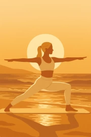 Sunset of Yoga: Harmony of Sport and Nature
