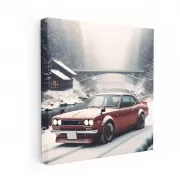 1971 Nissan Skyline GT-R in Snowfall - Timeless Elegance