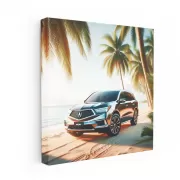 Acura MDX on Sandy Beach - Elegance Meets Adventure