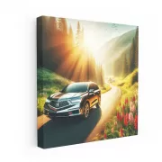 Acura MDX on Scenic Road - Luxurious and Powerful Drive