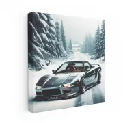 Vintage Acura in Winter - Classic Elegance, Timeless Design