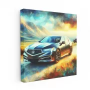 Acura RL in Impressionism Style - Elegance Meets Artistry