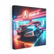 Acura RLX Neon - Luxury Sedan with Futuristic Design