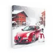 Alfa Romeo Mito in Winter Wonderland - Sleek and Sporty