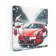 Alfa Romeo MiTo in Snowfall: Stylish and Compact Elegance