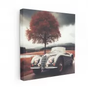 Vintage Alfa Romeo in Cloudy Weather - Classic Elegance