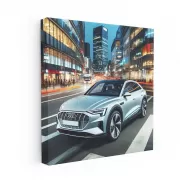 Audi e-Tron Parked - Innovative and Eco-Friendly Design
