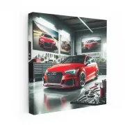 Audi RS3 in Garage Powerful Performance Machine