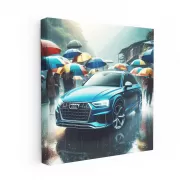 Audi RSQ3 in Rainy Weather - Dynamic and Sporty Drive