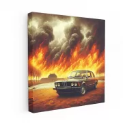 Vintage BMW E21 3 Series Ablaze - Classic Icon Ignites Passion