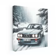 BMW E30 3 Series in Snowfall - Classic Elegance Unleashed