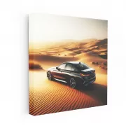 Sleek Black BMW 2 Series in Desert - Elegance and Power