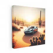 BMW i8 in Desert - Futuristic Elegance on Wheels
