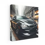 BMW M6 in Matte Black Under Cloudy Skies - Power Meets Elegance