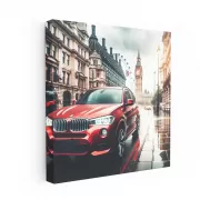 Red BMW X3 in London - Dynamic Urban Elegance