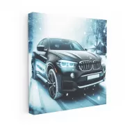 BMW X6 in Snowfall: Power Meets Elegance in Winter