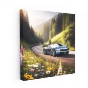 Dynamic Bugatti Veyron in Valley - Speed and Elegance