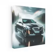 Cadillac CTS in Overcast Weather - Elegance in Motion