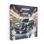 Cadillac Escalade in Modern Garage - Luxury on Wheels