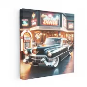 Vintage Cadillac with Classic Paint - Timeless Elegance