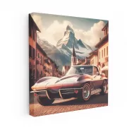 Vintage Style Chevrolet Corvette C8 - Classic Elegance