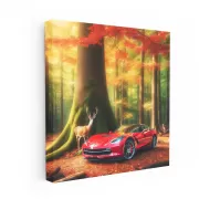 Chevrolet Corvette in Forest - Power and Elegance on Wheels