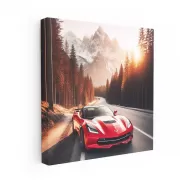 Chevrolet Corvette on Mountain Drive - Power and Elegance