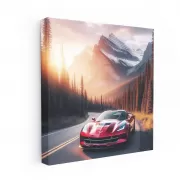 Chevrolet Corvette on Mountain - Power, Performance, Precision